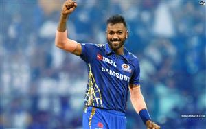 Indian cricketer Hardik Pandya - a player of Mumbai Indians in IPL 2020